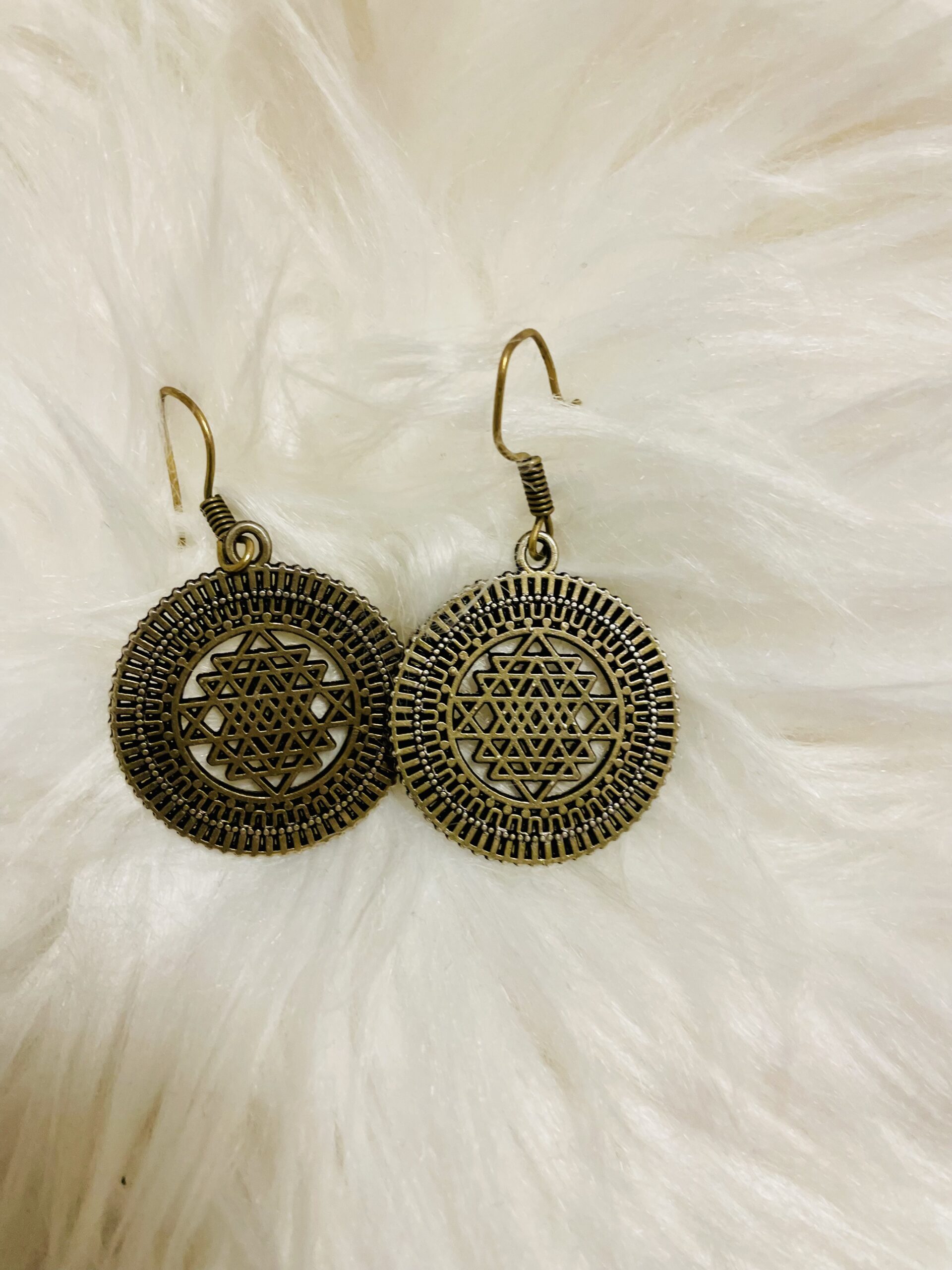Retro Colorful Mandala Earrings main image 1